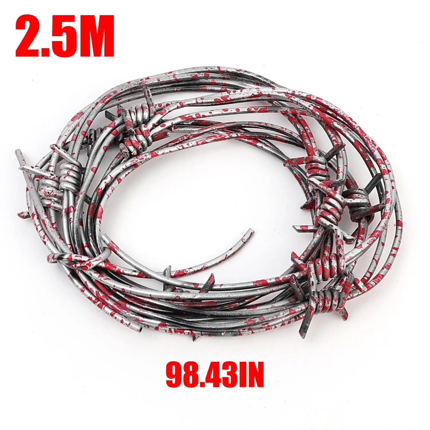 Barbed Wire Halloween Prop for Fence Decoration Simulation Fake Barbed Wires Haunted House Party Favor Backgroun Spooky Ornament