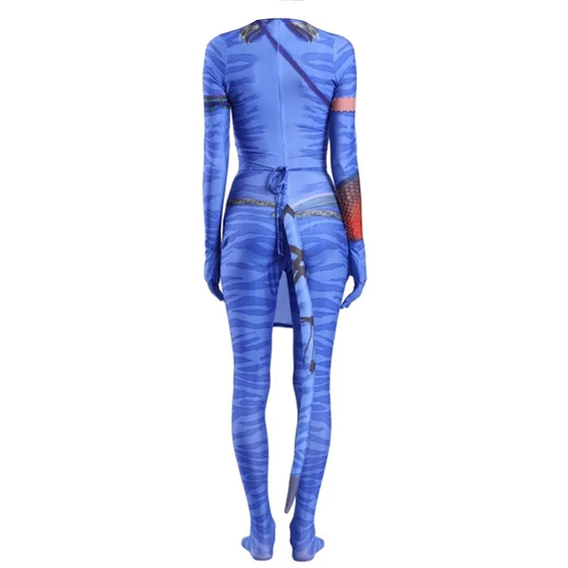 Avatar 2 Cosplay Costume Movie Jake Sully Neytiri Bodysuit Suit Zentai JumpsuitsHalloween