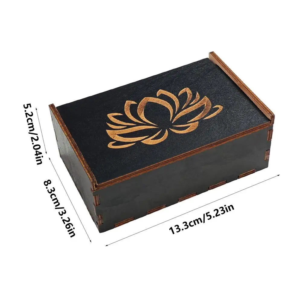 Vintage Wooden Tarot Card & Trinket Box