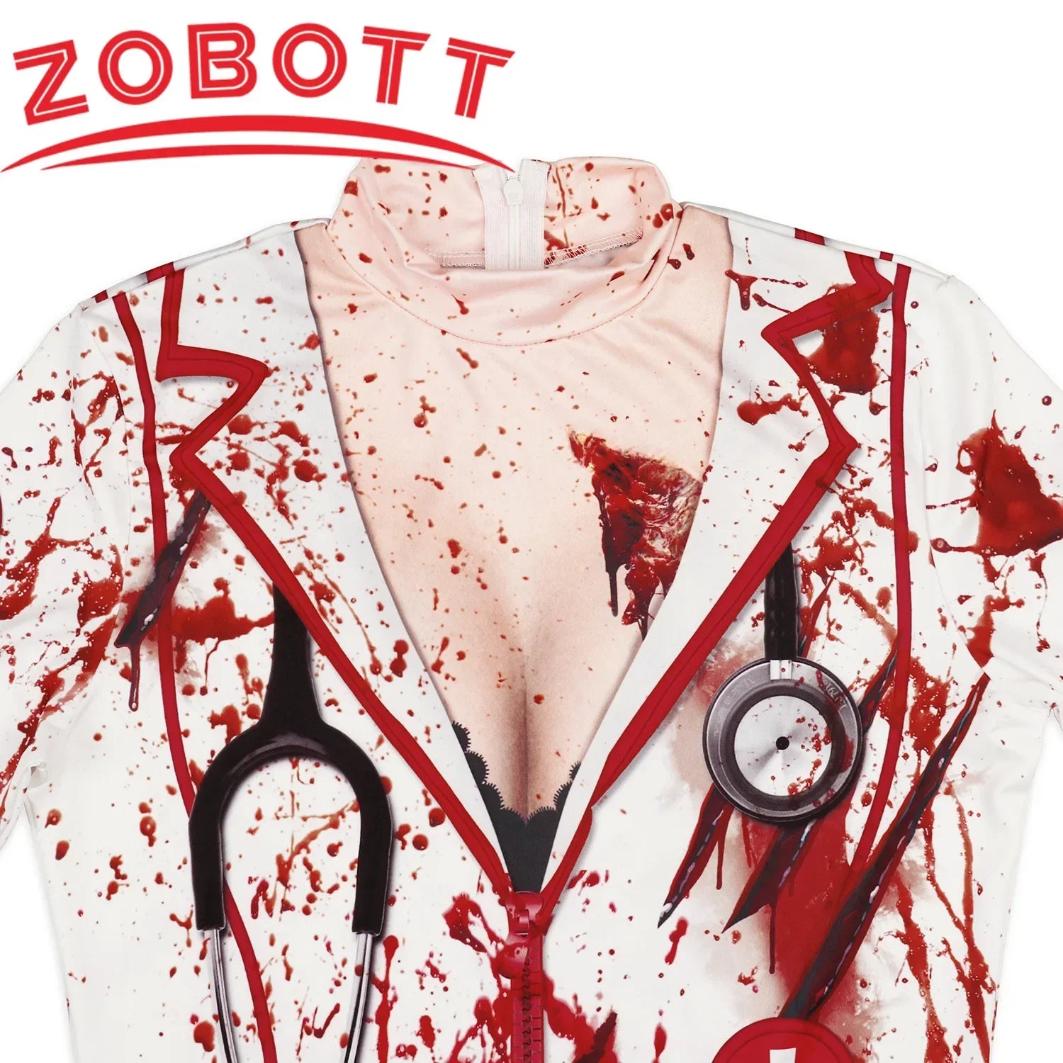 Women's Bloody Nurse Costume or Stockings – Halloween Horror