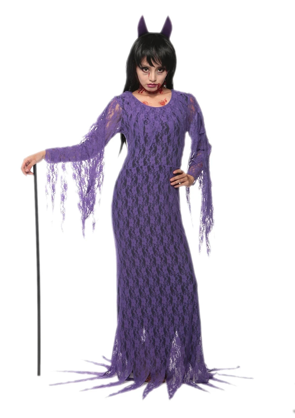Women's Purple Demon Queen Costume – Gothic Halloween Outfit