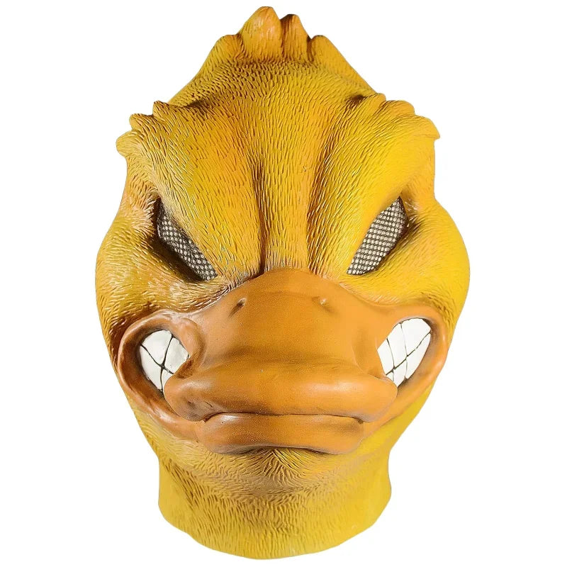 Halloween Costume Yellow Duck Head Party Animal Mask Cosplay Prop Latex Masks Green Fish Mask Funny Duck Bill