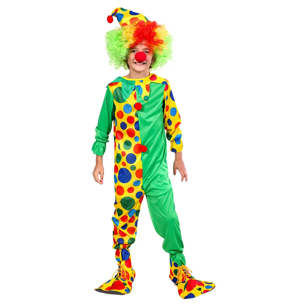 Circus Clown Costumes Kids Costumes Jumpsuits Hats - ZA-011 / S