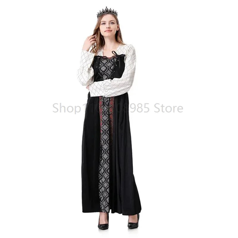 European Royal Retro Court King Queen Gown Halloween Costume - product image 4