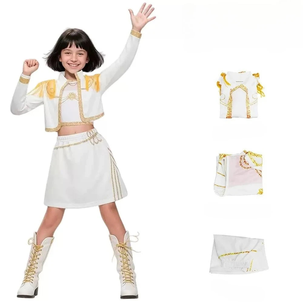 Warrior K Pop Disguise Rumi Costume Zoey Costume Mira Black 3D Printing Group Women - Q2 / 110cm