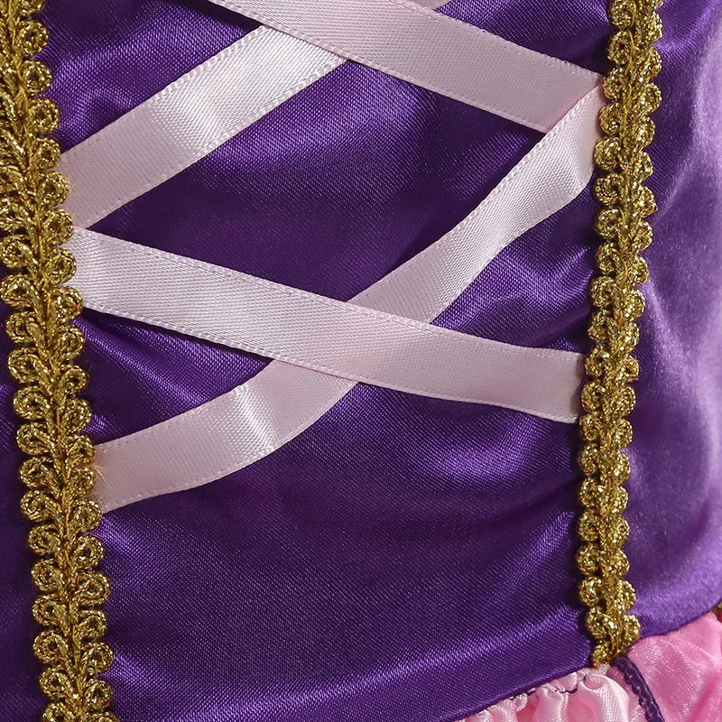 Girls Rapunzel-Inspired Princess Halloween Costume Dress