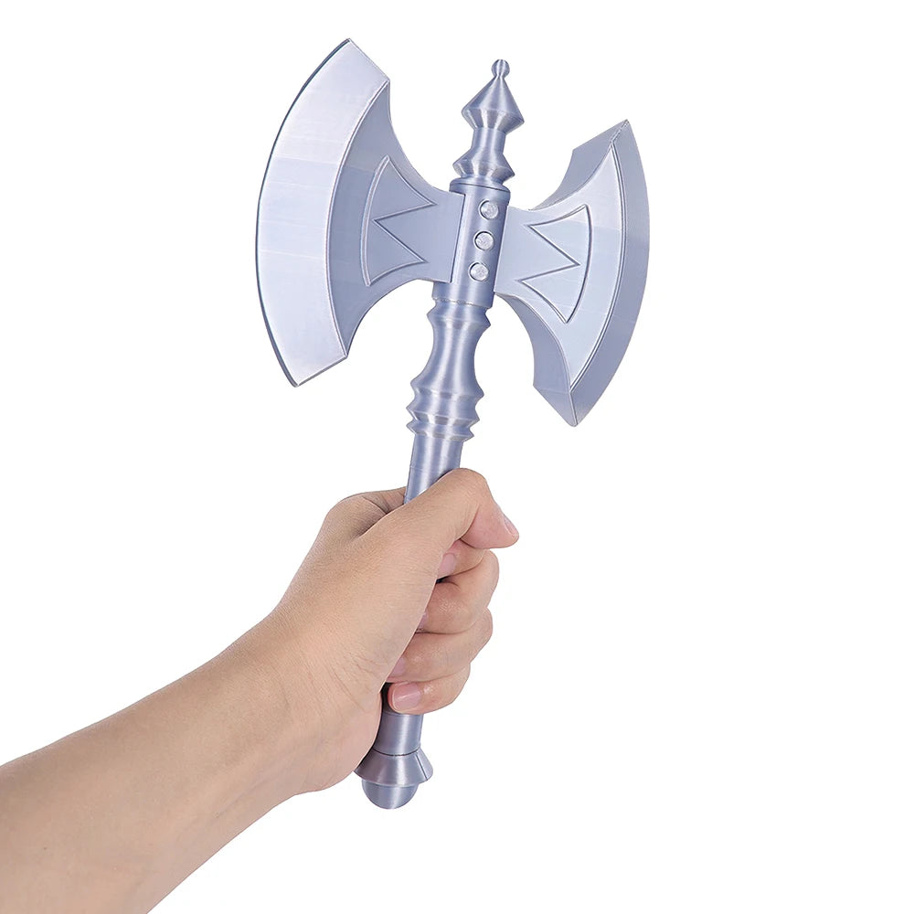 Skeleton Fantasy Villain Battle Axe Power Sword Universe Master Cosplay Toy Prop Sword Knight Weapons Replica