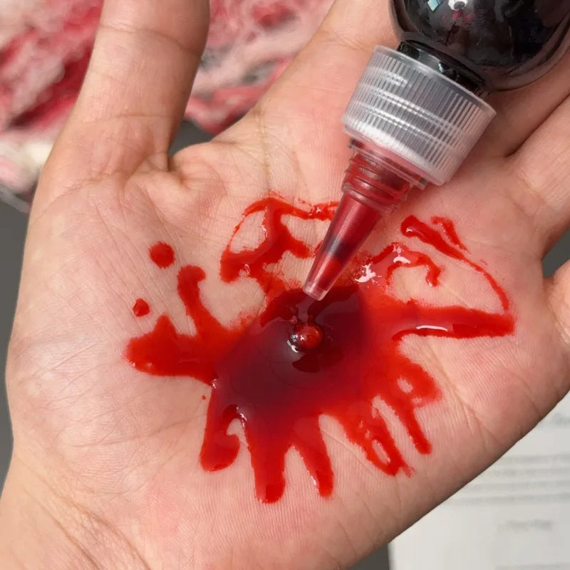 Halloween Fake Makeup Blood DIY Cosplay Prank Emulation Props Person Plasma Horror Festival Party Decorations - product image 4