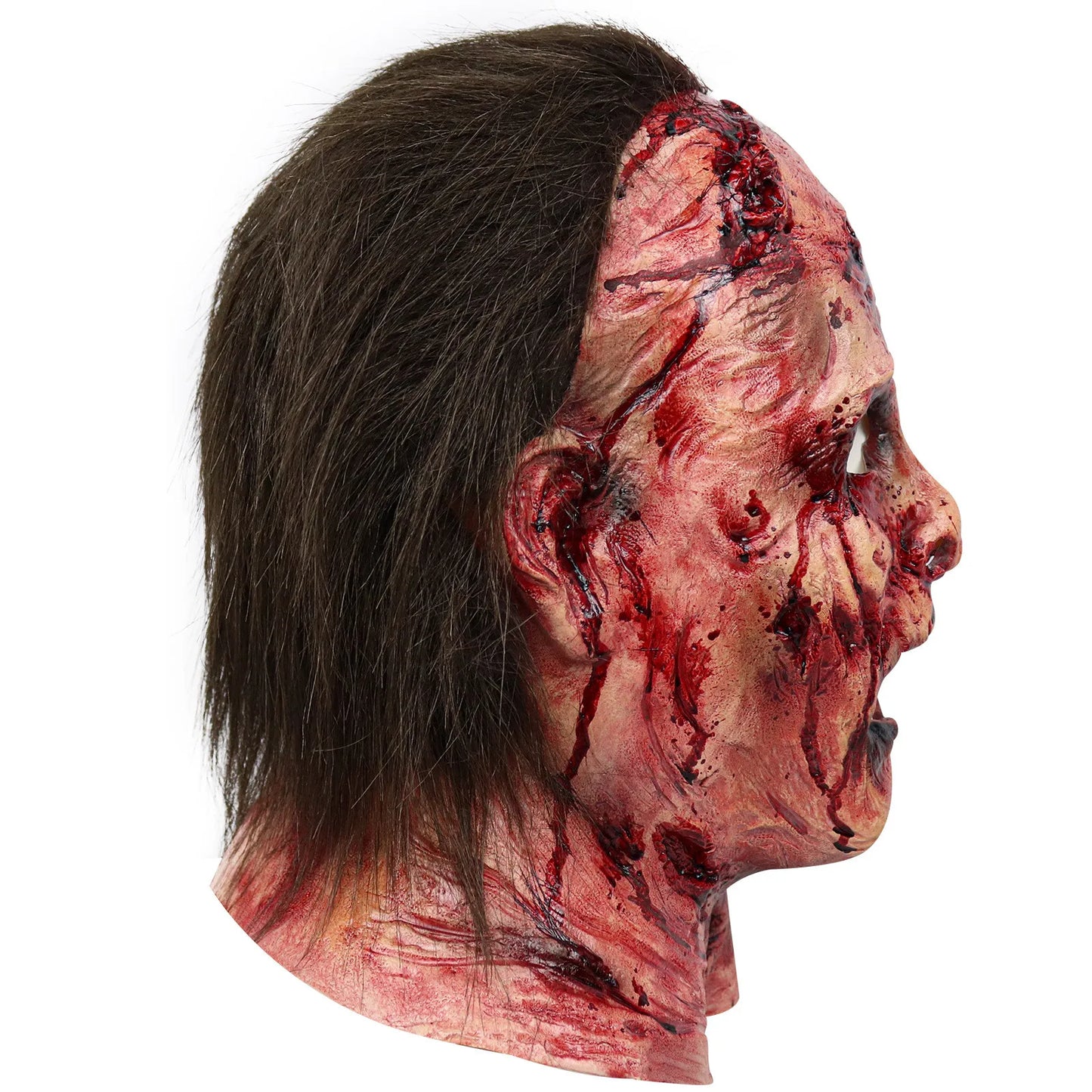 Women's Tops Halloween Silicone Mask Scary Clown Masks Scary Headgear Head Mask Mascaras - View 3