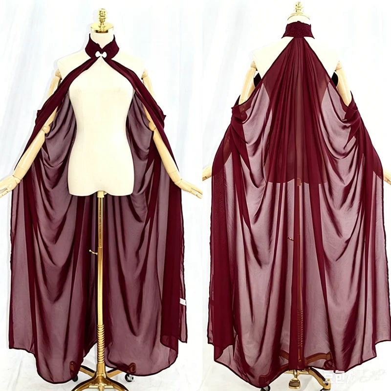 Women's Medieval Shawl Cape Cloak Neck Princess Witch Bride Costume - alternate view 7