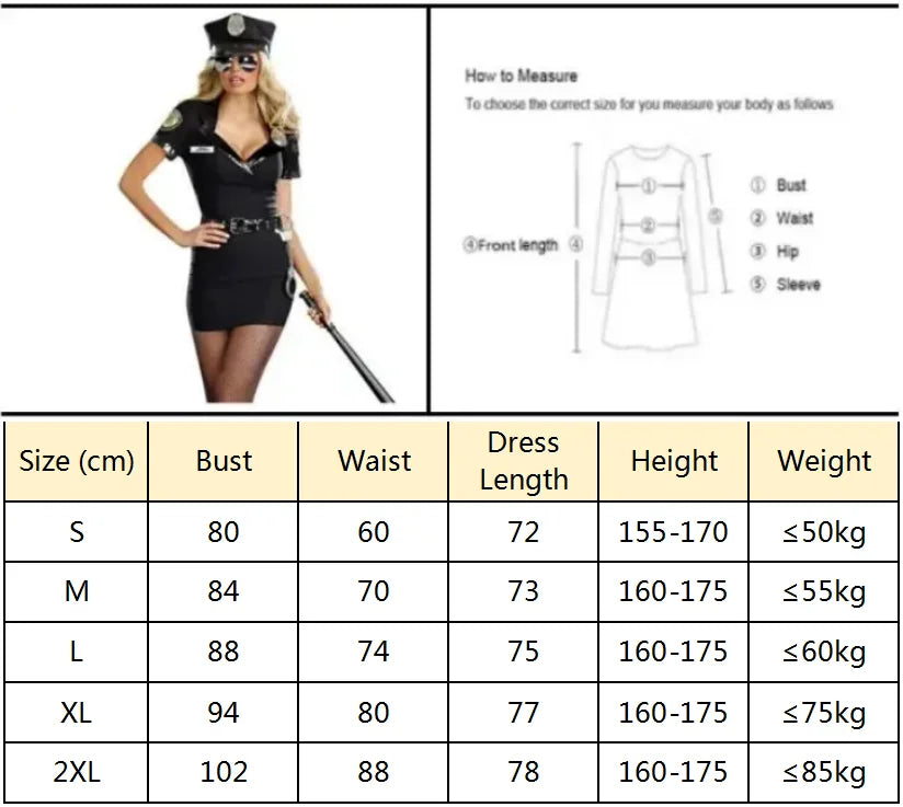 Women's Police Officer Halloween Costume