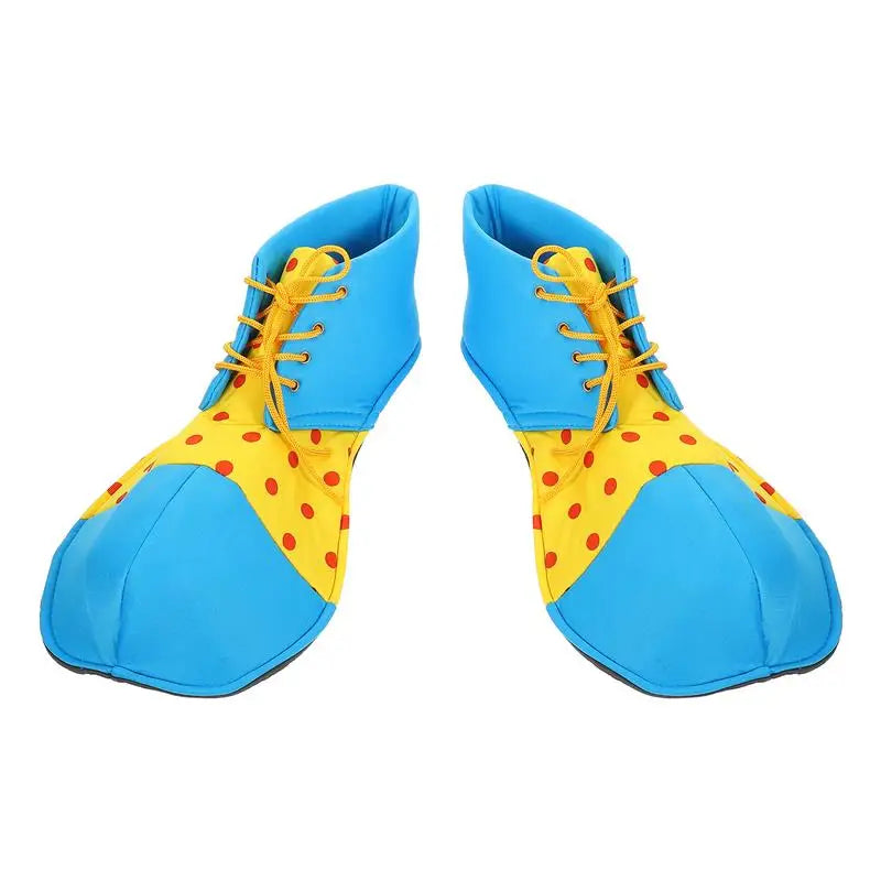 1 Pair Halloween Costume Clown Shoes Clown Giant Shoes Circus Performance Costume Prop - YELLOW