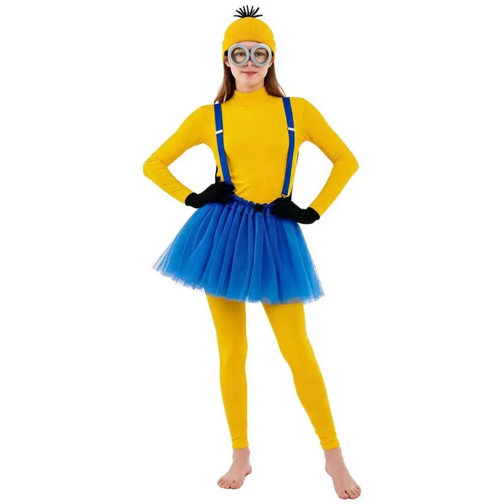 Funny Yellow Goggle Henchmen Anime Cartoon Thief Masquerade Full Clothes Set Costume - alternate view 3