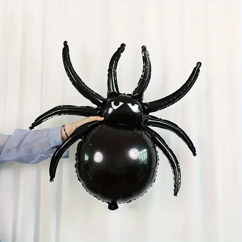 3-Pc Large 3D Spider Balloon Black Halloween Spider Balloons - product image 5