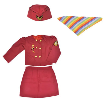Kids' Stewardess Professional Clothing + Top + Pants + Scarf Hat - alternate view 5