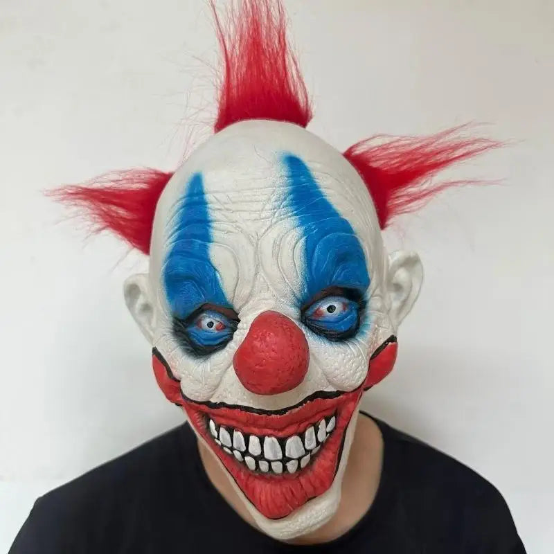 Halloween Various Clown Mask Costume Mask Latex Masks Helmet NPC Prank Scare Headgear Bar - Style10