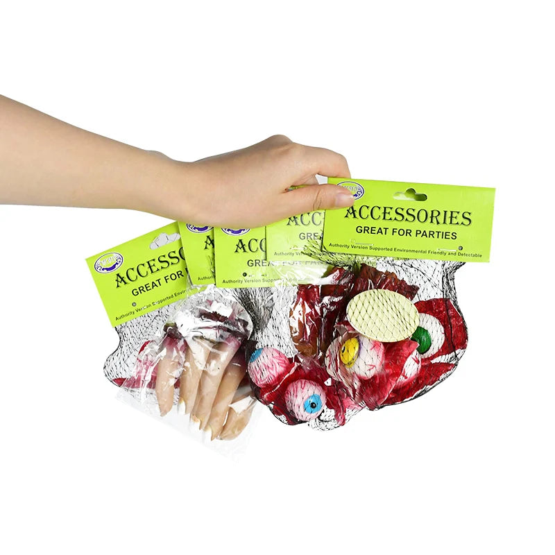 5pcs Halloween Horror Prop Simulation Human Organ Bloody Ear Fingers Eyeballs - product image 3