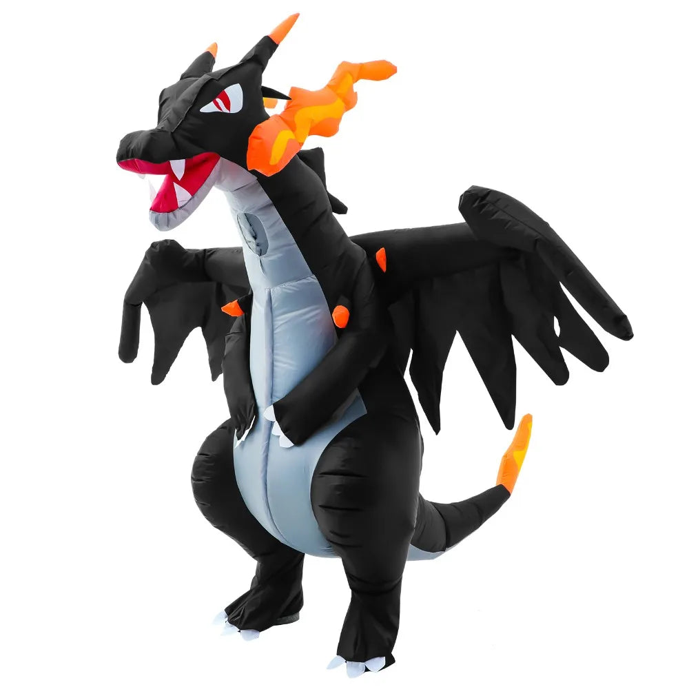 Dinosaur Inflatable Costumes for Adults Halloween Dragon Blow Up Suit Fire Breathing Evil Dragon for Party - product image 2
