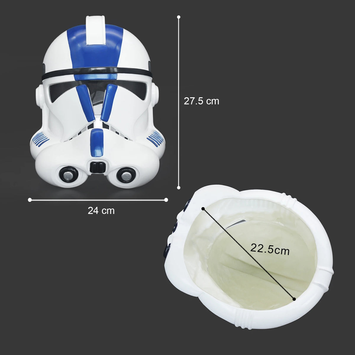 Galactic Space Saga Space Trooper Adult Halloween Mask Helmet - product image 4