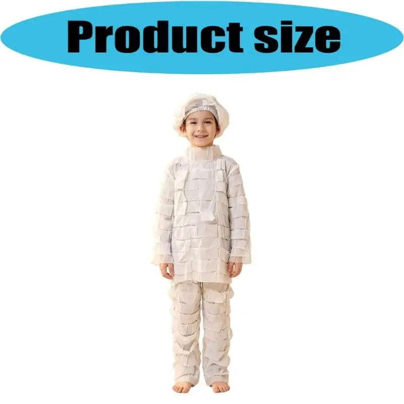 Kids Mummy Costume Set – Halloween Egyptian Horror Dress-Up