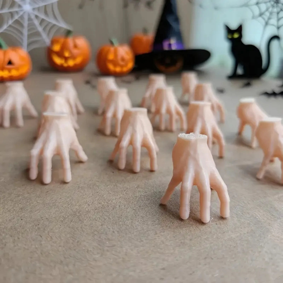 15-Piece Halloween Horror Mini Plastic Hands - Fun Halloween Hand Decorations - product image 3