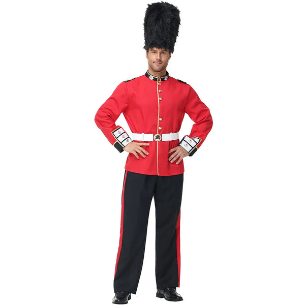 Costume Europe British Royal Guard Costume Adult Men Queen's Guard Costume Dress Up Prince - full set / XXL