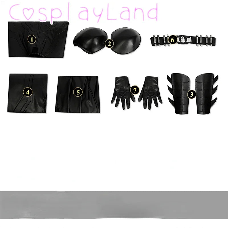 Michael Keaton Superhero Bat Bruce Wayne Costume Hero Armor Outfit with Cowl Black Leather - Full Set NO Mask / XXXL