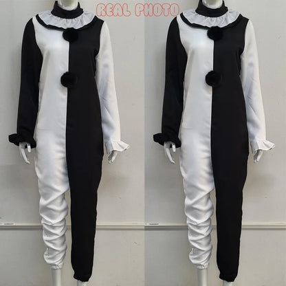 Art the Clown Costume Movie Terrifier 2 Art the Clown Costume Jumpsuit Mask Halloween - Costume and mask C / S