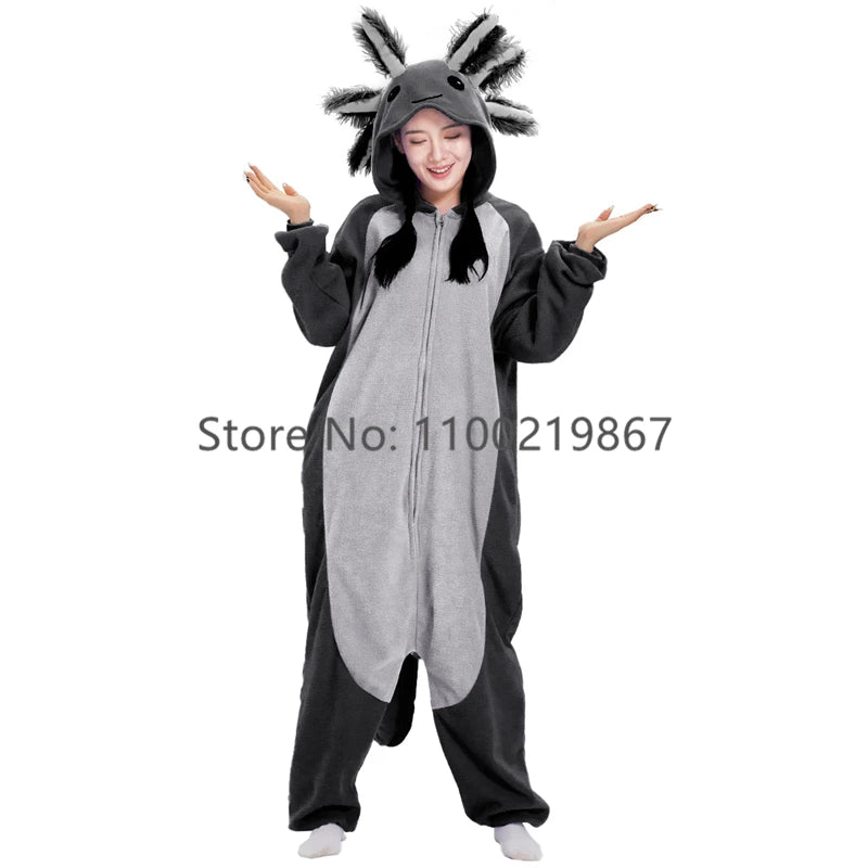 Axolotl Animal Kigurumis Pyjamas Halloween Costume for Adults - product image 6