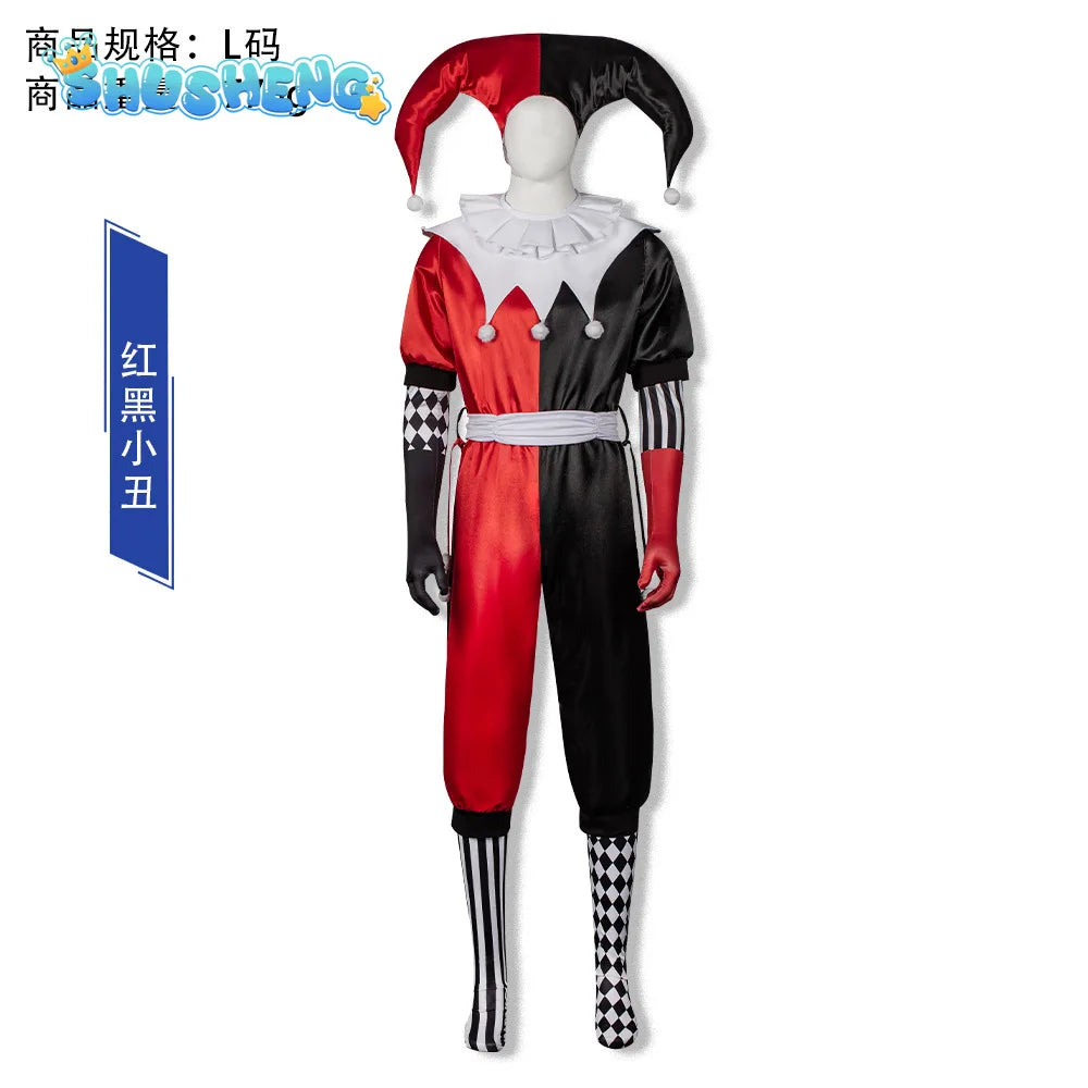 Horror Clown & Queen Costume Full Set Halloween Clown & Jester Costume - product image 5