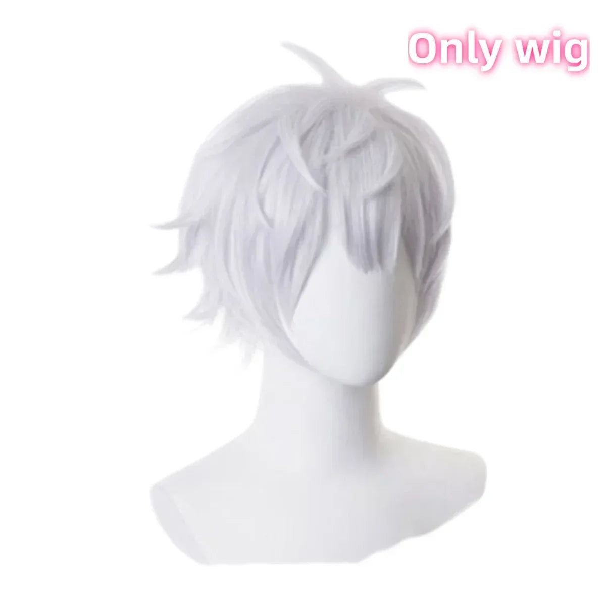 Gojo Satoru Costume Pour Hommes Anime Iforme De Lycée Perruque Trempée Costume - black / 130