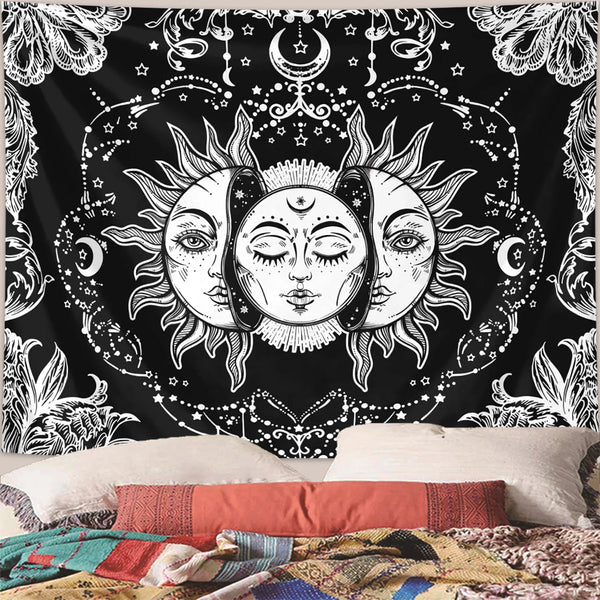 Sun & Moon Celestial Tarot Tapestry