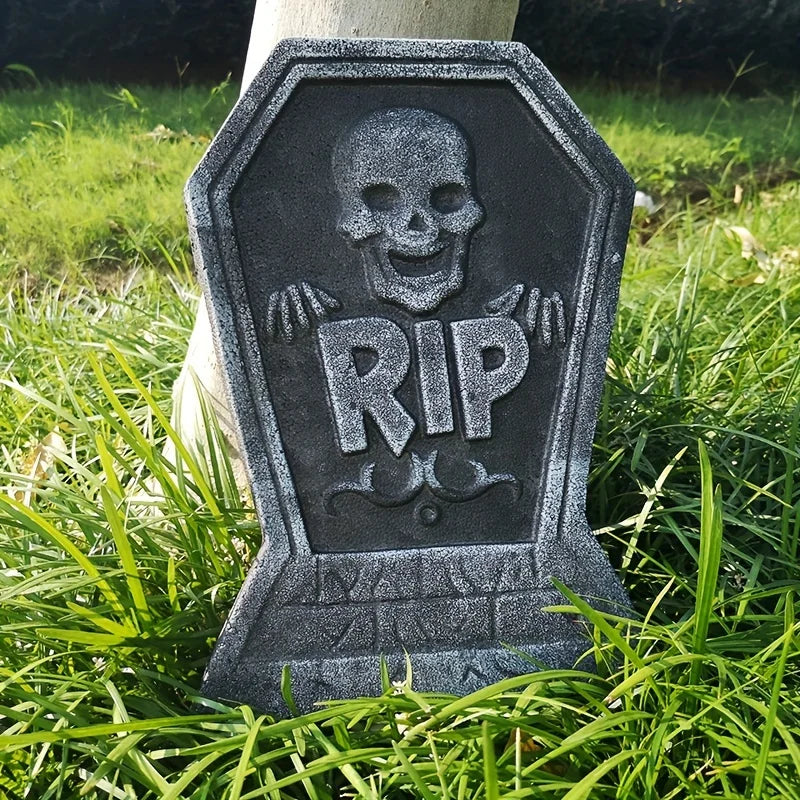 1PC Halloween Foam Tombstone with RIP Letters Scary Graveyard Decoration for Yard Haunted House Party Display - product image 4