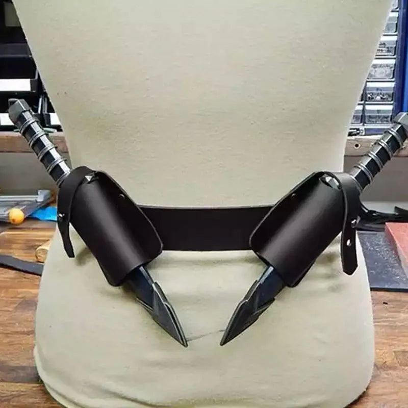 Medieval Steampunk Costume Belt Holster or Latex Dagger Prop