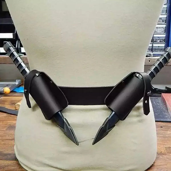 Medieval Steampunk Costume Belt Holster or Latex Dagger Prop