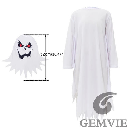 Kids' Ghost White Scary Suit Costume - alternate view 3