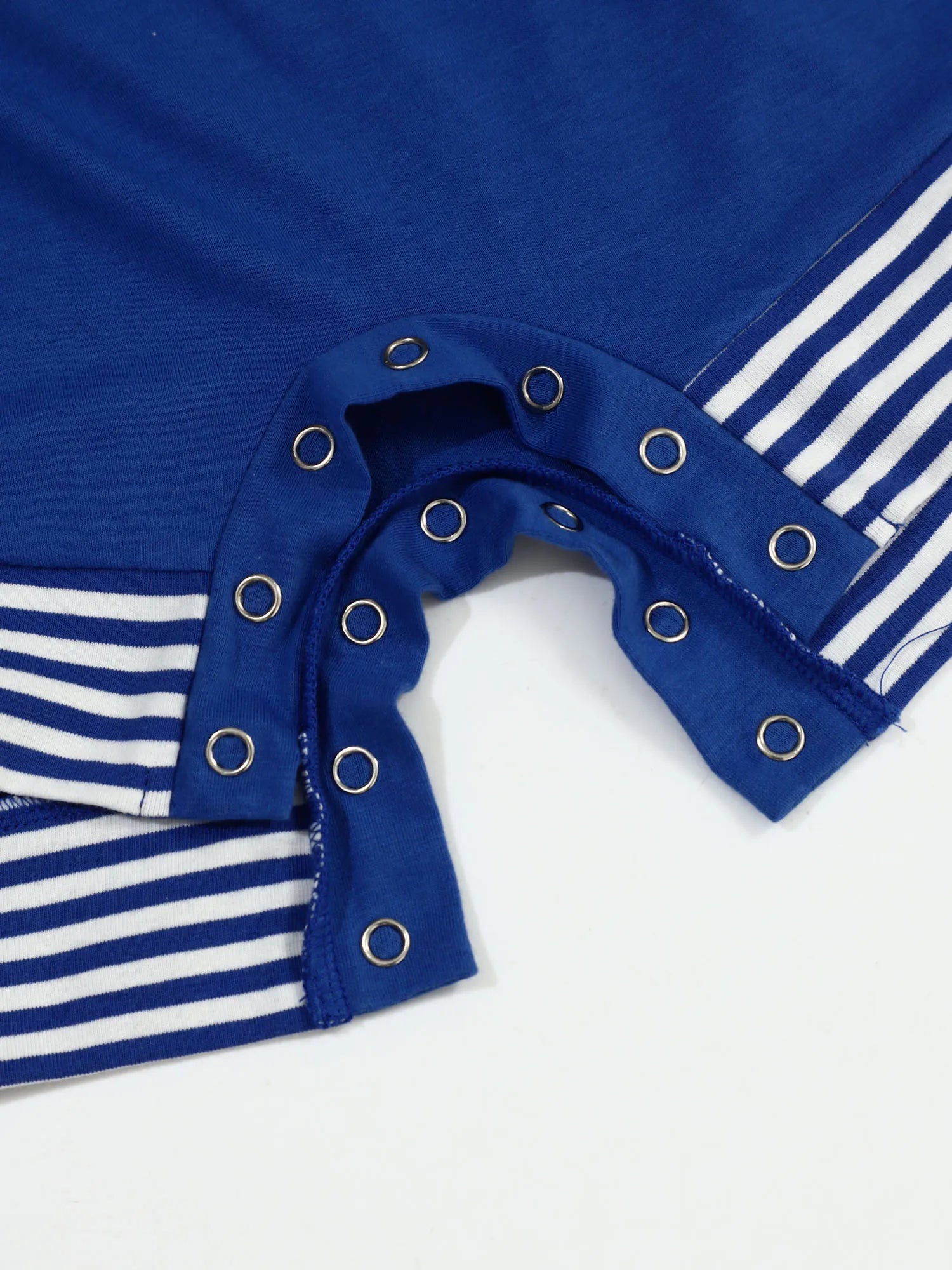Men Navy Collar Rompers for Halloween Sailor Costume Short Sleeve Press Buttons Crotch - White / XXL