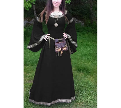 Women's Medieval Classical Long Sleeve Middle Ages Renaissance Costume - alternate view 8