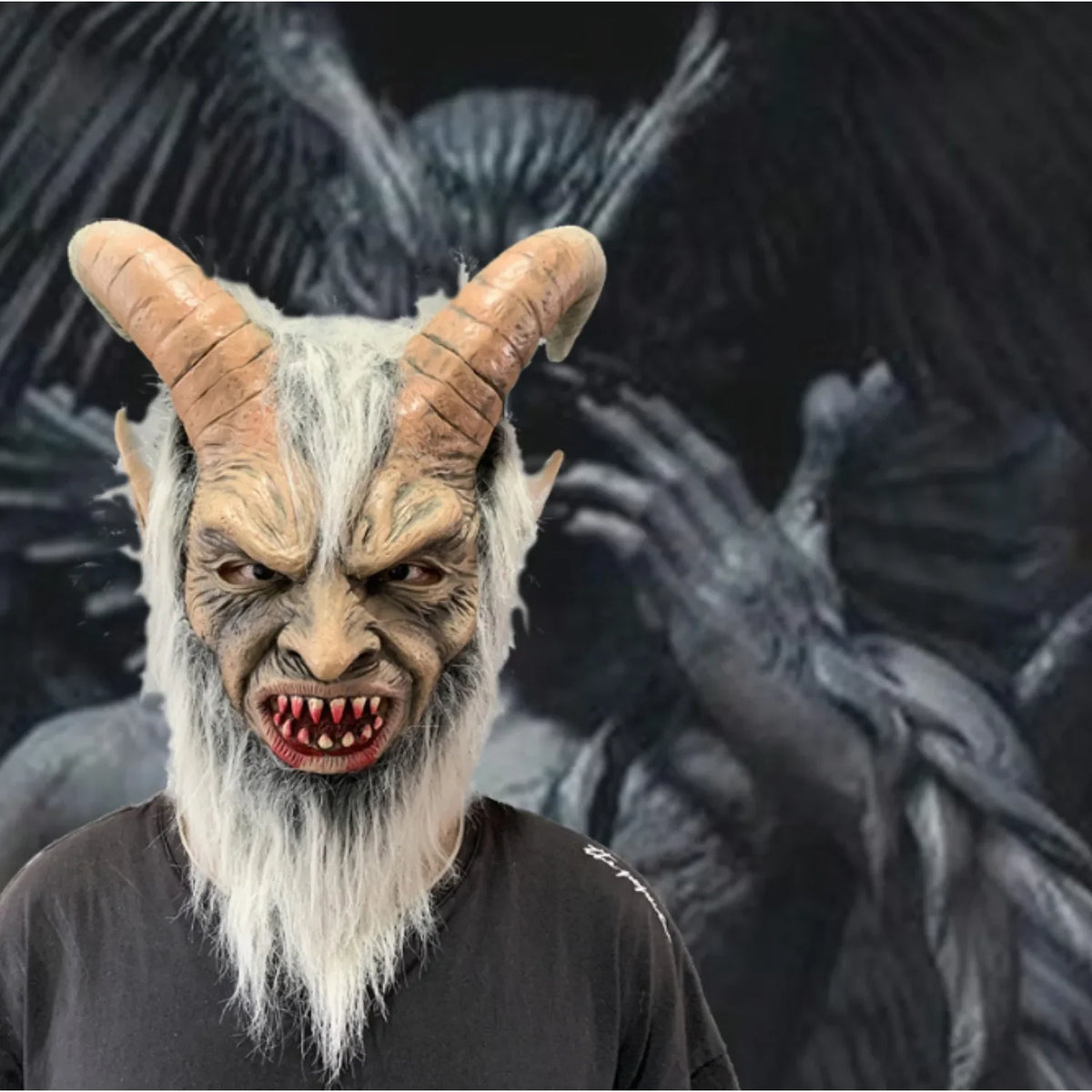 Dark Night Realistic Latex Full-Face Halloween Mask - product image 4