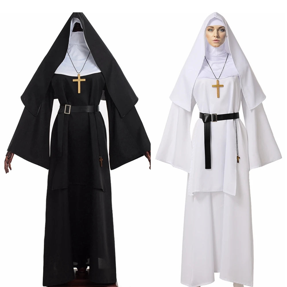 Women's Nun Scary Nun Costume