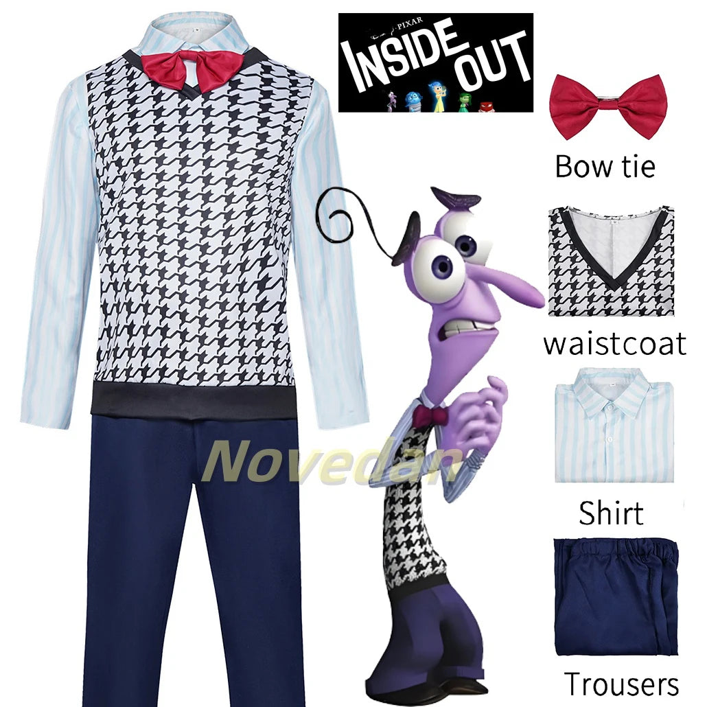 Cartoon Inside Out Fear Halloween Costume for Adults