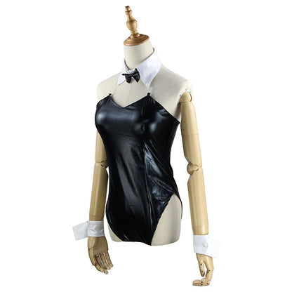 Adult Plus Size Anime Bunny Senpai Cosplay Costume Halloween Women Black Sexy Jumpsuit Does Not Dream of Sakurajima Mai Outfits
