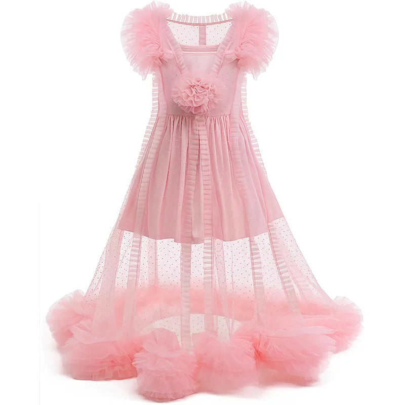 Girls Pink Good Witch-Inspired Halloween Costume Dress