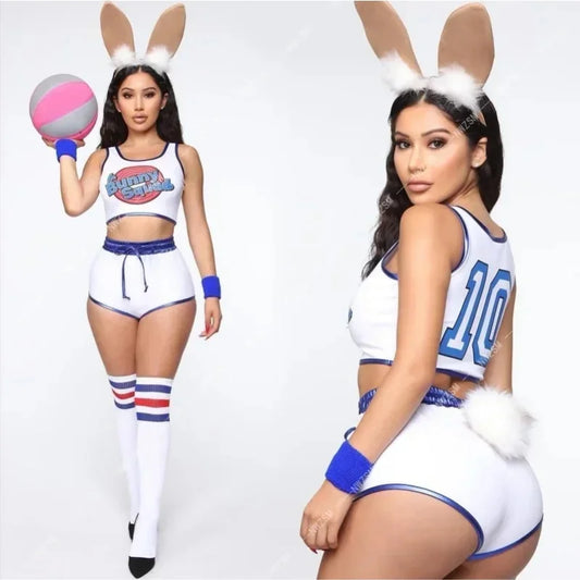 Lola Bunny-Inspired Women's Space Basketball Halloween Costume