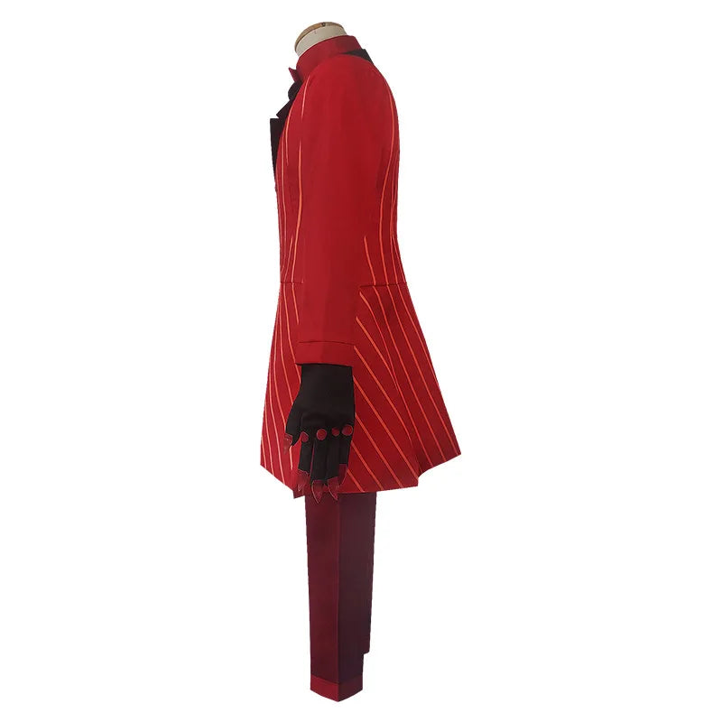 Hazbin Costume Hotel Uniform ALASTOR Costume Adult Men Halloween Uniform Jacket Pants - Costume / L