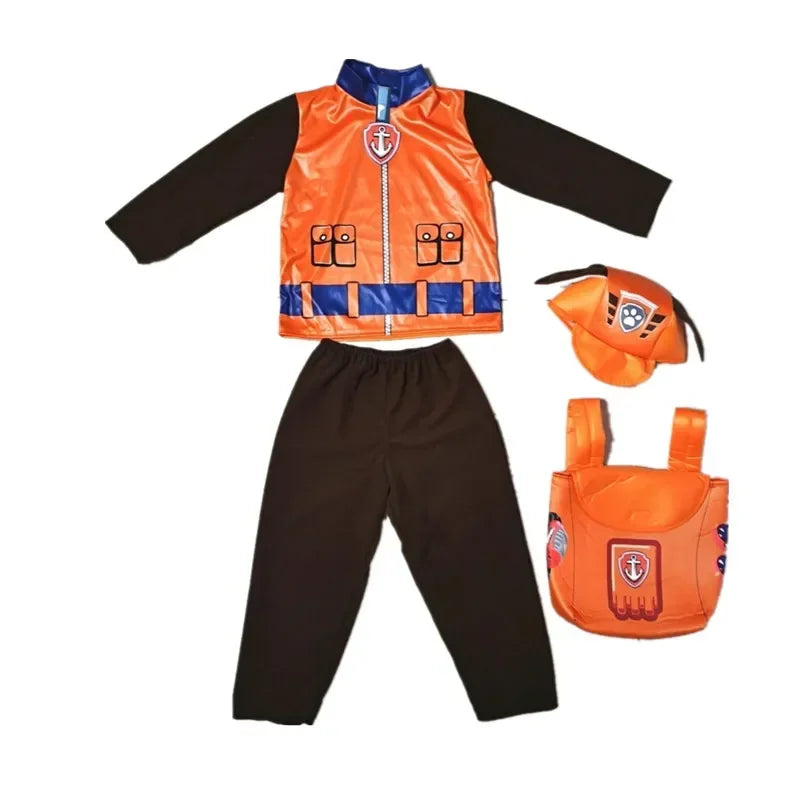 Rescue Pup Patrol-Inspired Kids Costume Children Tops Pants Patrol Uniform Costume