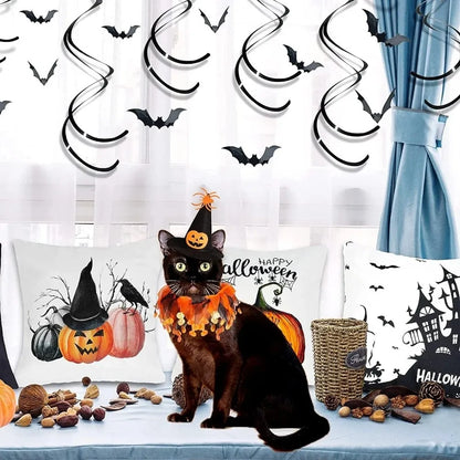 Pet Pumpkin Kawaii Cat Adjustable Props Collar Hat Mesh Costume - alternate view 4