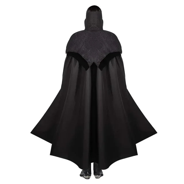 Halloween Medieval Men's Vampire Cosplay Costume Gothic Retro Hooded Black Cape Knight Pirate Robe Carnival - product image 7