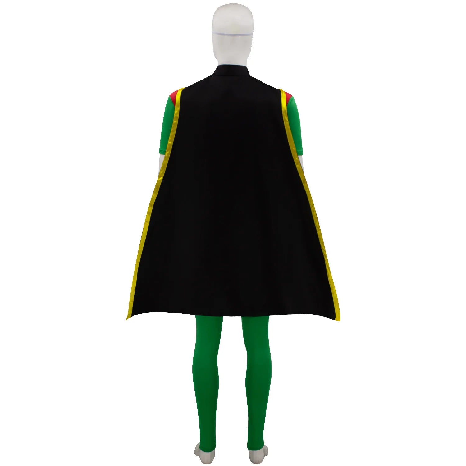 Anime Adult Robin Costume Men Jumpsuit Cloak Belt Gloves Eyemask Outfits TV Fantasy - Red / XXL