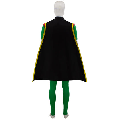 Anime Adult Robin Costume Men Jumpsuit Cloak Belt Gloves Eyemask Outfits TV Fantasy - Red / XXL